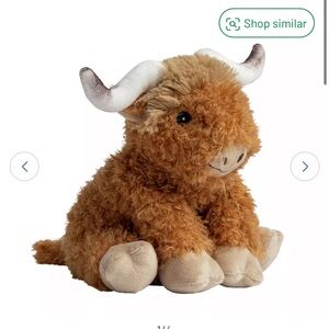 Argos Home Highland Cow Hottie Heating Stuffie NWT